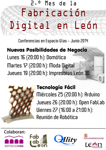 Programa Segundo Mes Fabricación Digital en León