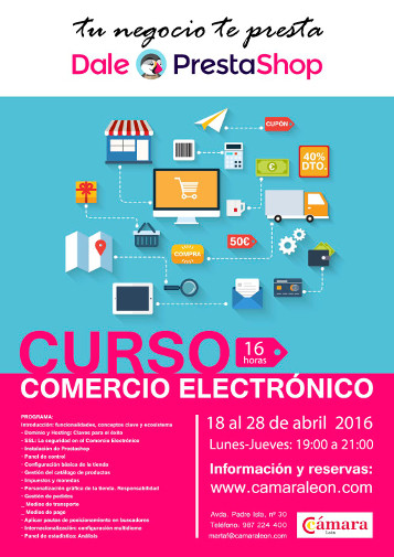 Curso Comercio Electr&oacute;nico con PRESTASHOP