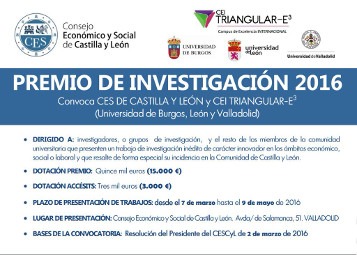 Premio de Investigaci&oacute;n 2016