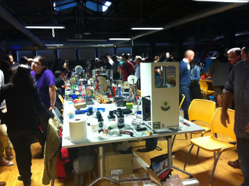 3D Printer Party, zona de exposición en Espacio Vías