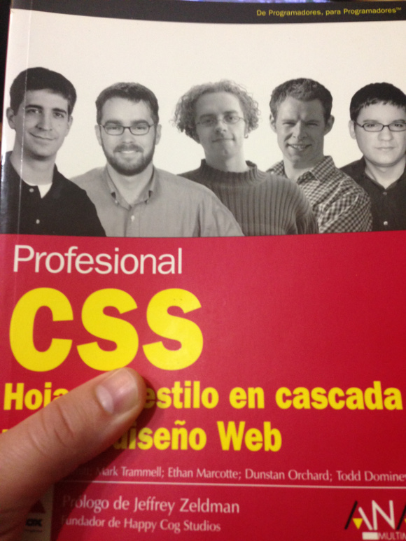 Portada del libro Profesional CSS, Hojas de estilo en cascada para el diseño Web