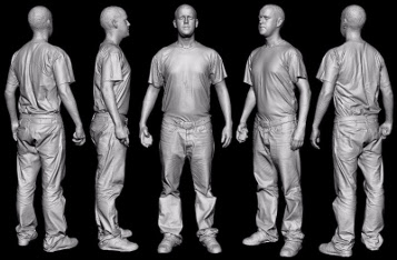 Diferentes perspectivas sobre la captura de información escaneda en 3D de una persona