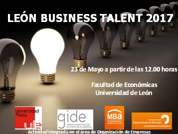 Cartel Le&oacute;n Business Talent 2017