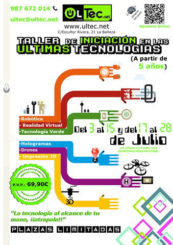 Taller de iniciaci&oacute;n en las &uacute;ltimas tecnolog&iacute;as (a partir de 5 a&ntilde;os)