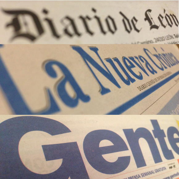 Algunos de los medios de prensa escrita y comunicación de León en soporte papel dónde en ocasiones encontramos nuevos enlaces: Diario de León, La Nueva Crónica y Gente de León.