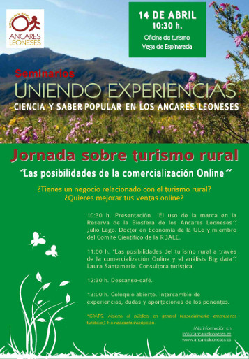 SCartel Seminarios Uniendo Experiencias, Ciencia y Saber popular en los Ancares Leoneses