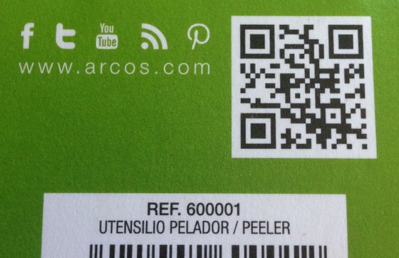 Código QR con el pelador de Arcos