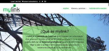 Captura de la página de inicio de Mylink.es, oferta de empleo para 3 vacantes en León