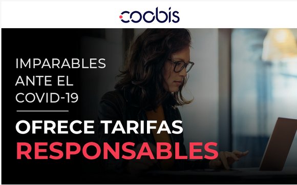 Campaña Tarifas Responsables frente al Covid-19 de Coobis