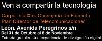 Carpa Iníci@te en León, del 31 de octubre al 8 de noviembre